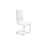 k104 valge tool eco nahaga vineer värvitud lakitud sistra mööbel moodne kroom jalaga tool köögis toas kohvikus
