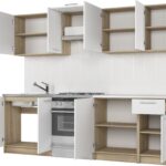 daria 240 köök valged uksed sonoma tamm korpus köögikomplekt köögikappide komplekt sistra mööbel halmar köögikapid
