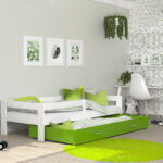 HUGO voodi valge-roheline sistra mööbel moodne kodu uus sisustus lastetuba (2)