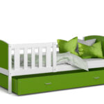 TAMI P voodi valge-roheline sistra mööbel moodne kodu uus sisustus lastetuba