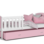TAMI P voodi valge-roosa sistra mööbel moodne kodu uus sisustus lastetuba