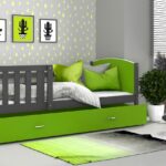 Tami P kolor voodi hall roheline 190×80 sistra mööbel kodusisustus lastetuppa