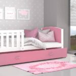 Tami P kolor voodi valge roosa 190×80 sistra mööbel kodusisustus lastetuppa