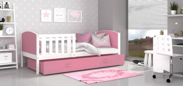 Tami-P-kolor-voodi-valge-roosa-190x80-sistra-moobel-kodusisustus-lastetuppa