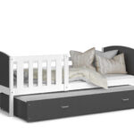 TAMI P2 voodi valge-hall sistra mööbel moodne kodu uus sisustus lastetuba