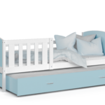 TAMI P2 voodi valge-sinine sistra mööbel moodne kodu uus sisustus lastetuba