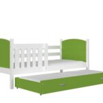 voodi Tami P2 valge-roheline