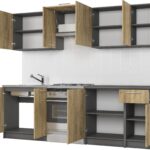 daria 240 köök craft tamm antratsiit korpusköögikomplekt köögikappide komplekt sistra mööbel halmar köögikapid