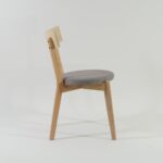 nelson tool sistra mööbel kangaga kaetud iste puidust raam tamme toonis hall kangas riie 1