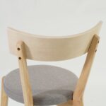 nelson tool sistra mööbel kangaga kaetud iste puidust raam tamme toonis hall kangas riie