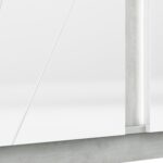 lumens 03L vitriinkapp sistra mööbel valge riiulitega riidepuuga ilus uus disain idee push to open uks 1