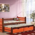 Mateusz voodi 2-kohaline pirn oranz laste noorte tuba sistra mööbel magamistuppa kodusisustus