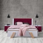 Arona voodi 140×200 valge pöök kvarts 202 sistra mööbel kodusisustus magamistuppa