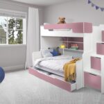 Harry narivoodi 3-kohaline 200×90 200×120 valge roosa laste noorte tuba sistra mööbel kodusisustus magamistuppa