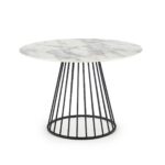 brodway ümmargune laud must jalg marmor lauaplaat ümar sistra mööbel soodne mööblipood pakkumised