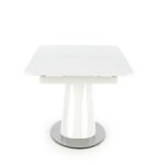 odense valge läikiv laud kroom alusel sistra mööbel pikendatav vaheplaadiga mehhanismiga mugav ja ilus uus tehnika 10