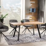 brick laud sistra mööbel wotan tamm must metalljalg pikendatav köögilaud kodu remont ja sisustus ilus uus elutoa mudel 6