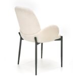 k477 kreemikas tool sistra mööbel uued toolid kangad materjalid must metall jalg värvitud mööblipood salong köögi 3