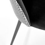 k478 hall valge kangas tool sistra mööbel uued toolid velvet kangad materjalid must metall jalg värvitud mööblipood salong 3