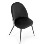 k478 hall valge kangas tool sistra mööbel uued toolid velvet kangad materjalid must metall jalg värvitud mööblipood salong 8