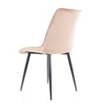 chic velvet beež toolid köögitoolid sistra mööbel must jalg mugav kaasaegne tepitud polster disaineri toode 3