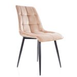 chic velvet beež toolid köögitoolid sistra mööbel must jalg mugav kaasaegne tepitud polster disaineri toode 5