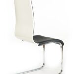 k104 must valge tool eco nahaga vineer värvitud lakitud sistra mööbel moodne kroom jalaga tool köögis toas kohvikus