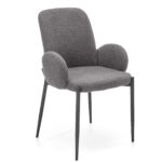 k477 hall tool sistra mööbel uued toolid kangad materjalid must metall jalg värvitud mööblipood salong köögi