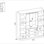 Riidekapp 200-220 sistra mööbel kodu uus sisustus moodne mööbel mõõdud