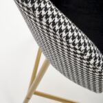 h113 baaripukk must valge kuldne sistra mööbel kangast iste uus tool kõrge kaasaegne moodne 3