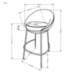 h118 beež baaritool baaripukk must metalljalg sistra mööbel uued tooted uudised mööblipoes disainer disainib kodud 1