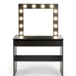 hollywood kosmeetikalaud meigilaud valgustusega led must sistra mööbel mööblipood peeglilaud suur sahtlitega magamistoas 33