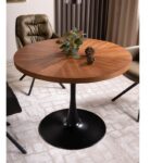 amadeo ümar ümmargune söögilaud pähkel must söögilaud sistra mööbel uued huvitavad moodsad lauad toolid mööbliesemed pikendatav signal 6
