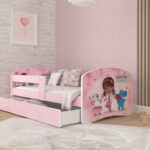 LUCKY voodi pilt 50 roosa sistra mööbel moodne kodu uus sisustus lastetuba