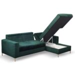 Collin nurgadiivanvoodi roheline sistra mööbel kodusisustus elutuppa luksuslik mööbel 5