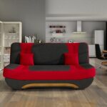 EWA ll must-punane diivanvoodi sistra mööbel elutuba moodne kodu uus sisustus