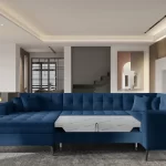 MONTEZ sinine Nube 40 U-kujuline nurgadiivan nurgadiivanvoodi diivanvoodi sistra mööbel moodne elutuba kaasaegne kodu mugav mööbel 3