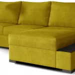 NEGRO kollane Omega 68 L-kujuline nurgadiivan nurgadiivanvoodi diivanvoodi sistra mööbel moodne elutuba kaasaegne kodu mugav mööbel