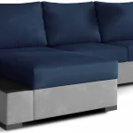 NEGRO sinine-hall Kronos 9-Paros 5 L-kujuline nurgadiivan nurgadiivanvoodi diivanvoodi sistra mööbel moodne elutuba kaasaegne kodu mugav mööbel 3