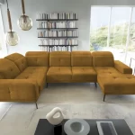 NEVIRO kollane Loco 45 U-kujuline nurgadiivan sistra mööbel moodne elutuba kaasaegne kodu mugav mööbel 2