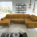 NEVIRO kollane Loco 45 U-kujuline nurgadiivan sistra mööbel moodne elutuba kaasaegne kodu mugav mööbel 4