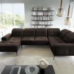 NEVIRO pruun Nube 23 U-kujuline nurgadiivan sistra mööbel moodne elutuba kaasaegne kodu mugav mööbel 2
