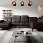 NEVIRO pruun Soft 66 U-kujuline nurgadiivan sistra mööbel moodne elutuba kaasaegne kodu mugav mööbel 2