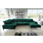 NEVIRO roheline Nube 35 U-kujuline nurgadiivan sistra mööbel moodne elutuba kaasaegne kodu mugav mööbel 5