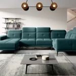 NEVIRO roheline Velvetmat 38 U-kujuline nurgadiivan sistra mööbel moodne elutuba kaasaegne kodu mugav mööbel 2
